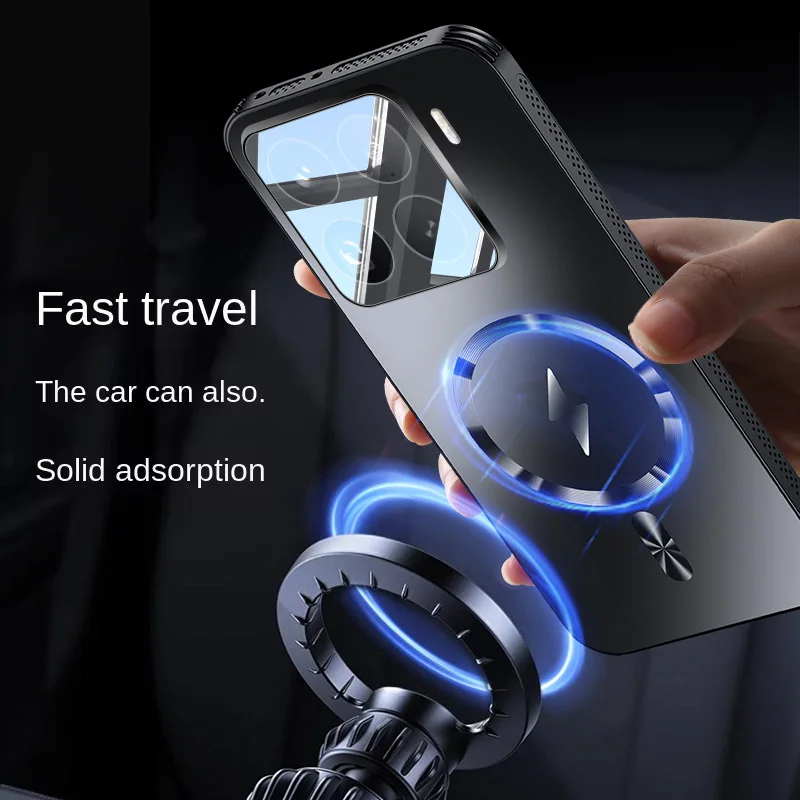 Magnetic Heat Dissipation Shockproof Matte Case with Full Cover and Magsafe Compatibility