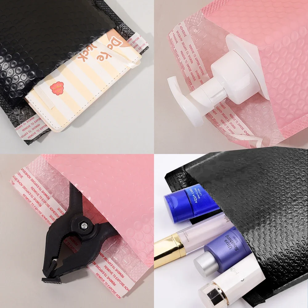 Color Bubble Mailers Packaging Bag Waterproof Foam Envelope Bags Multifunction Self Adhesive Seal Padded Delivery Pouch