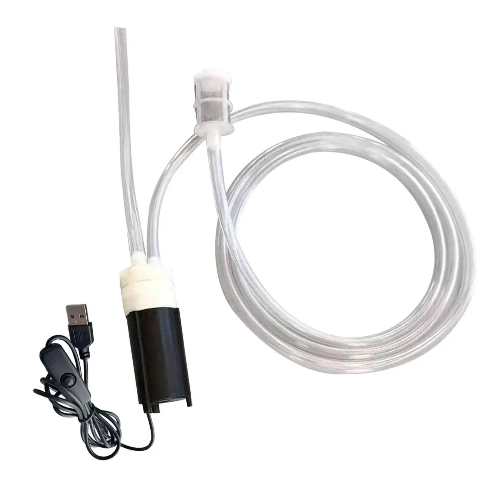 Portable Liquor Suction Device,Electric Wines Pump,Easy to Use Wines Making Supplies Powerful Soft Tube Brewings Siphon Pump