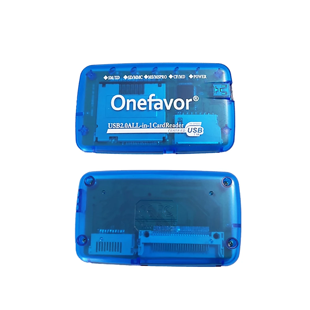휴대용 메모리 카드 리더기 SM 카드 리더기 SM SD MMC 메모리 스틱용 고속 USB 2.0 올인원 카드 리더기 공급 장치
