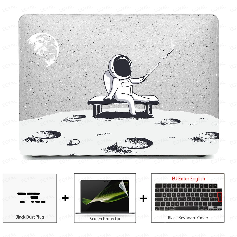 Sleek Laptop Case with Dust Plug, Screen Protector & Keyboard Cover