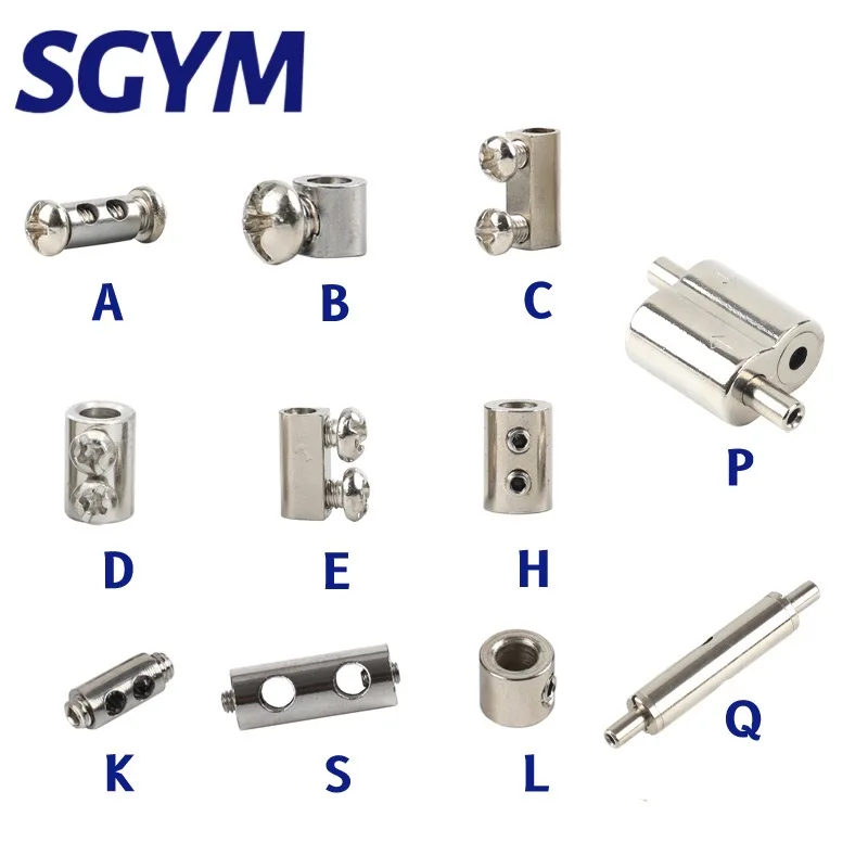 1.2/1.5/2/3mm Steel Wire Rope Buckle Adjustable Telescopic Double hole