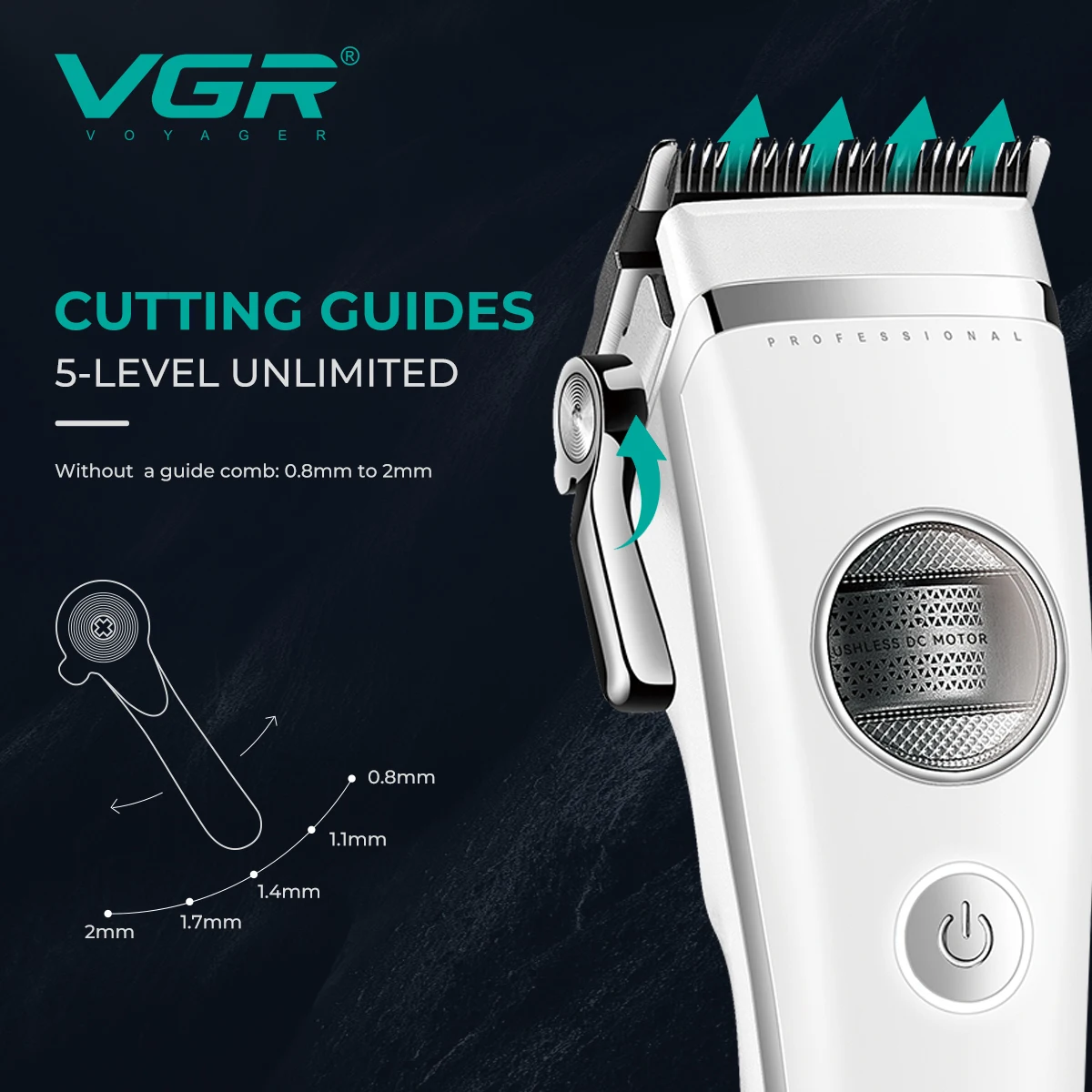 VGR ماكينة قص شعر احترافية ماكينة قص شعر محرك دوار...