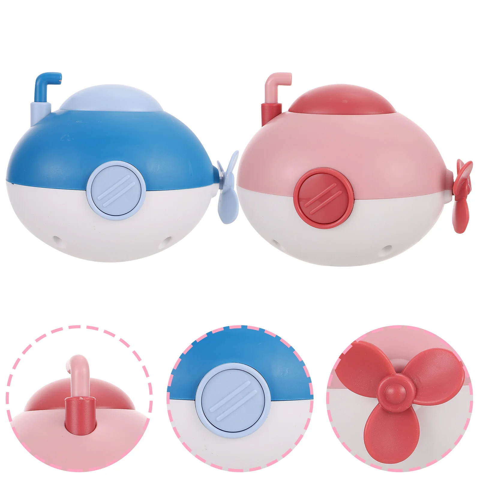 

2 Pcs Bath Toy Baby Toys for Infants Little Turtle Wind up Submarine Bathtub Child