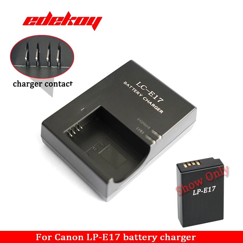 LC-E17 battery charger adapter LP-E17 Compatible with Canon EOS Rebel T7i, T6i, T6s, SL3, SL2, 77D, 9000D, 8000D, 800D, 760D, 750D