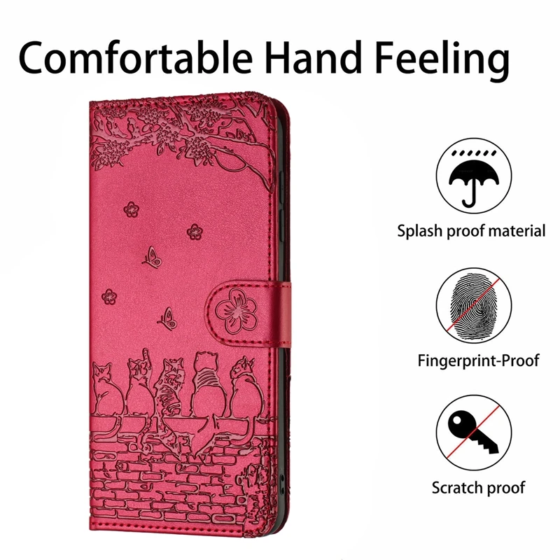 Custodia Portafoglio Per Xiaomi 13T 5G/13T Pro | Cover Con 9 Slot Carte, Tasca Cerniera E Cinturino, Supporto Ricarica Wireless