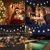 Solar Star String Lights 100LED 8 Modes Outdoors Twinkle Fairy Lights Waterproof Star Twinkle Lights for Lawn Gardens Patio 4