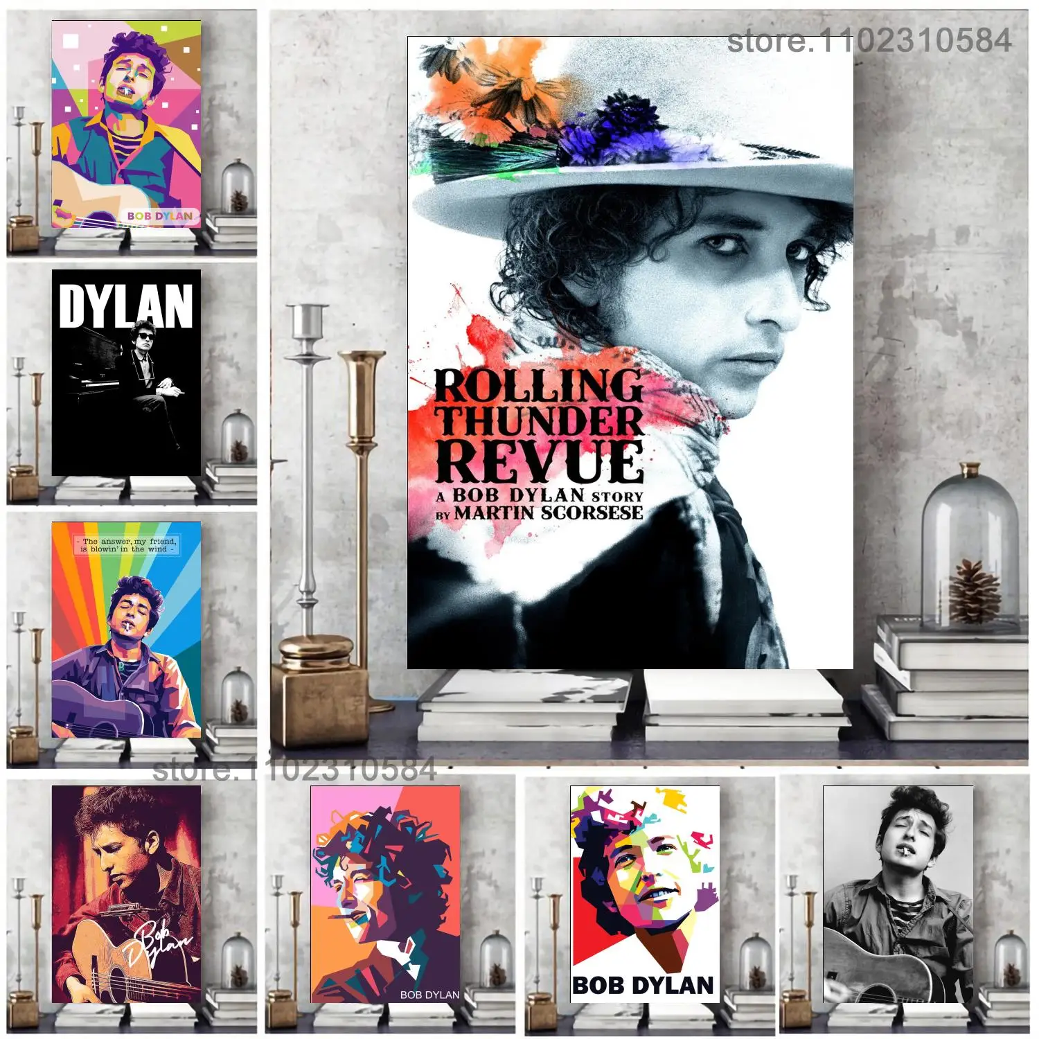 

Bob Dylan Classic Rock Star Poster Wall Art Canvas Poster Decoration Art Poster Personalized Gift Modern Family bedroom Painting