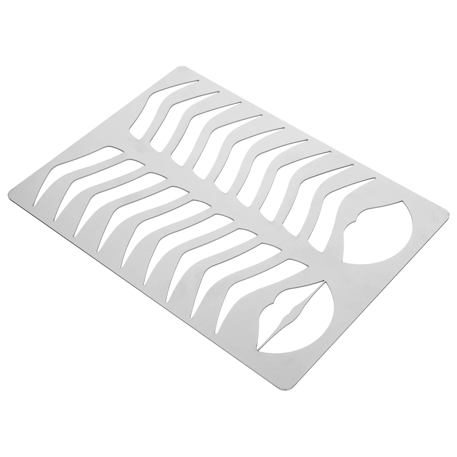 Eyebrow Stencil Stainless Steel Eyebrow Shaping Stencil Practice Drawing Stencil Mold for Salon eyebrow template 4