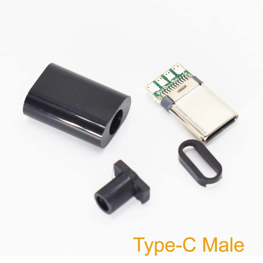 5/10세트 USB 3.1 타입 C 커넥터 수 플러그 DIY 솔더 와이어 USB C 수 어댑터 케이블 DIY 데이터 라인 인터페이스 수 소켓