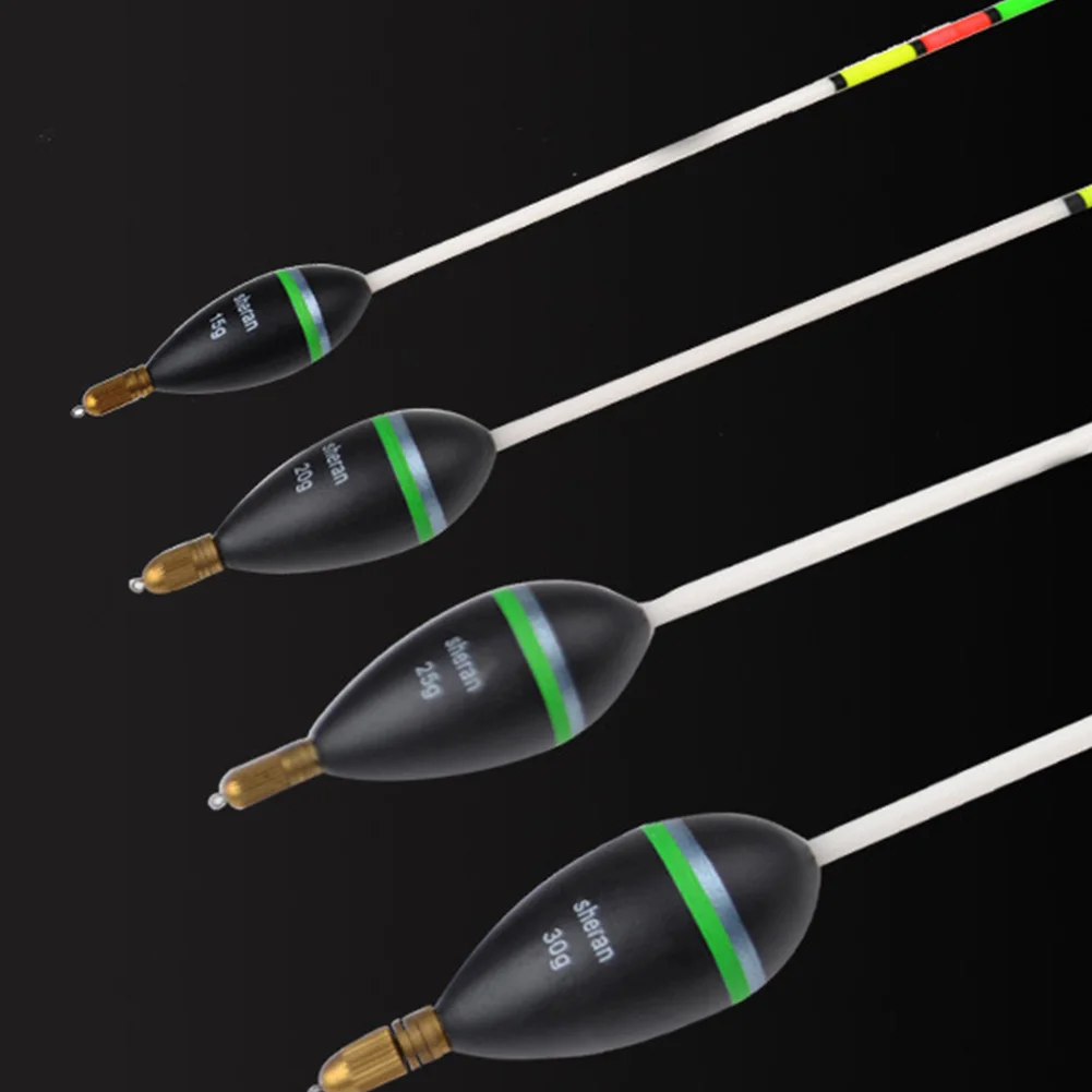 Fishing Float 15g 20g 25g 30g Vertical Buoy Wooden Fishing Floats Wood Long Tail Fishing Float Outdoor Fishing Gear Accessories