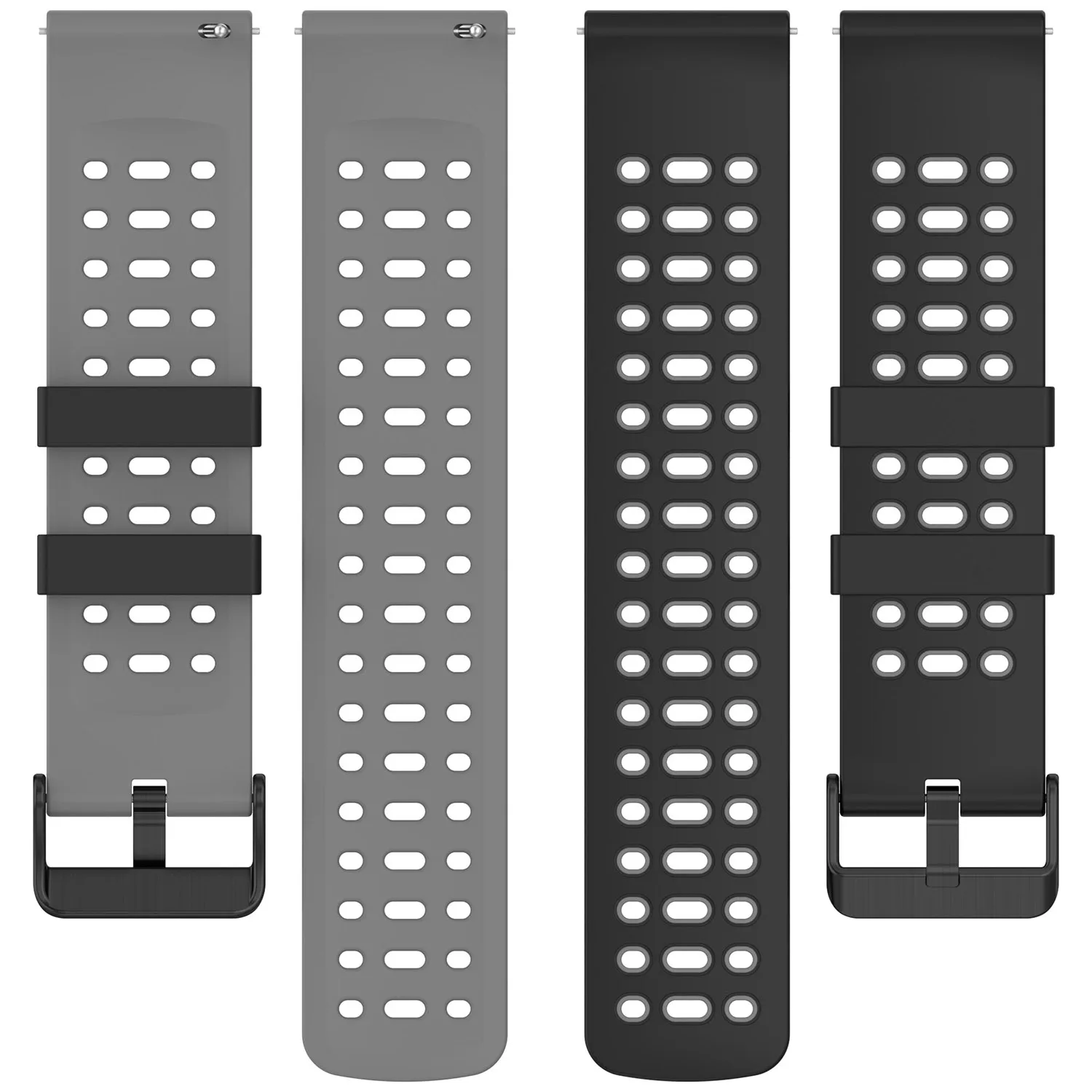 Premium 22mm Silicone Sports Strap - Durable Replacement Band