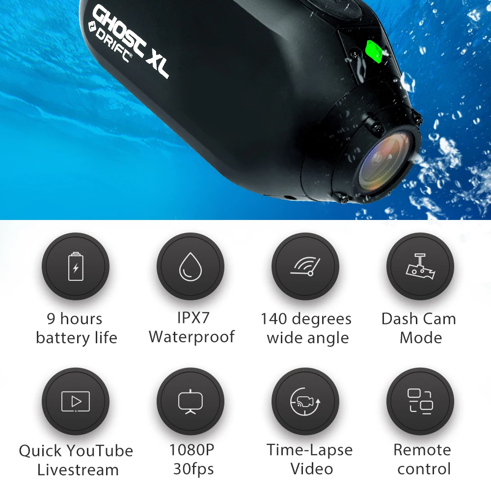 Waterproof Sports Camera Wireless 1080P Alkoptan Store