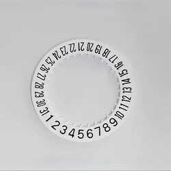 Enhanced Automatic Day - Date Dial Wheel - White/Black (6 w)