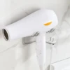 Sturdy and Stylish 1-Piece Punch-Free Stainless Steel Hair Dryer Rack, Wall-Mounted Bracket with a Size of 3.74" x 3.54", Ideal 2