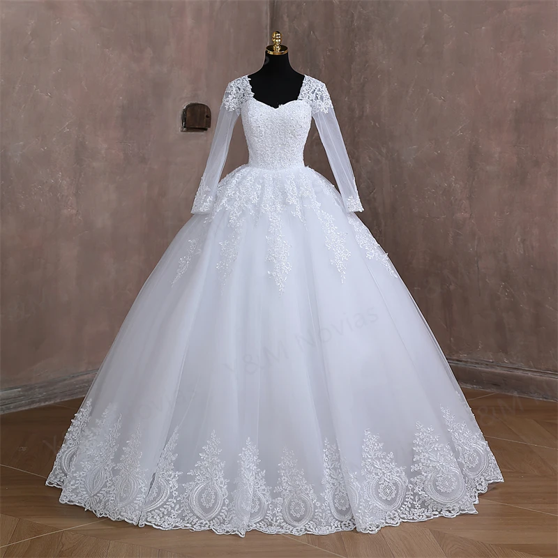 

Женское кружевное свадебное платье Y & m, полупрозрачное платье с бисером, модель 2023