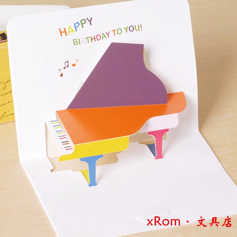 3d Pop-up Birthday Card With Envelope Birthday Greeting Cards Perfect Party Supplies Great Gift To Family Friends Lovers