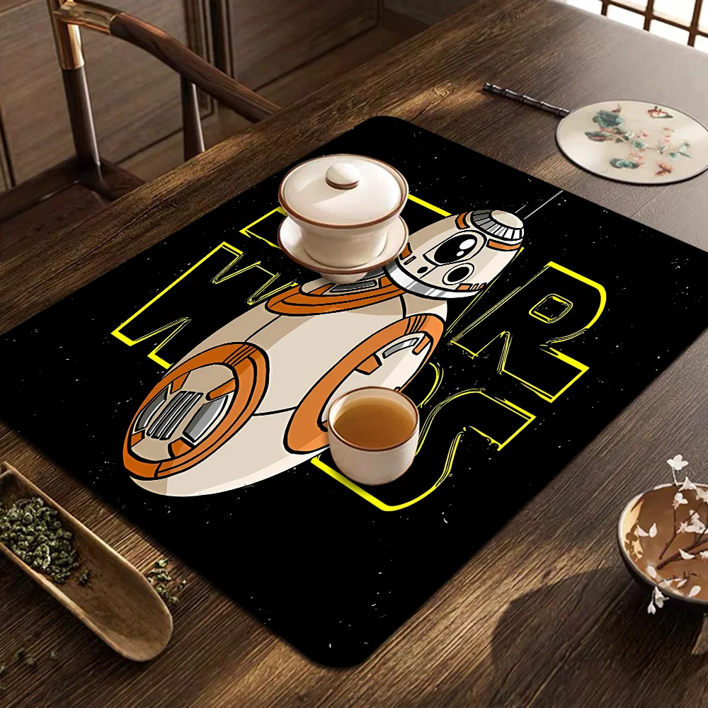 Hot Movie S-Star W-Wars New Super Absorbent Coffee Dish Kitchen Absorbent Draining Mat Drying Mat Quick Dry Bathroom Placemat 5