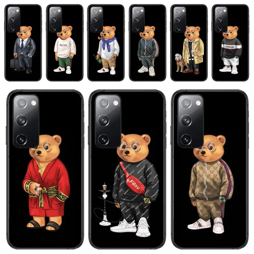 Custodia Per Telefono Simpatico Orso Cartone Animato Per Samsung Galaxy S23 S21 S10 S30 S20 S22 S8 S9 S30 Pro Plus Ultra Fe Design Nuova Cover