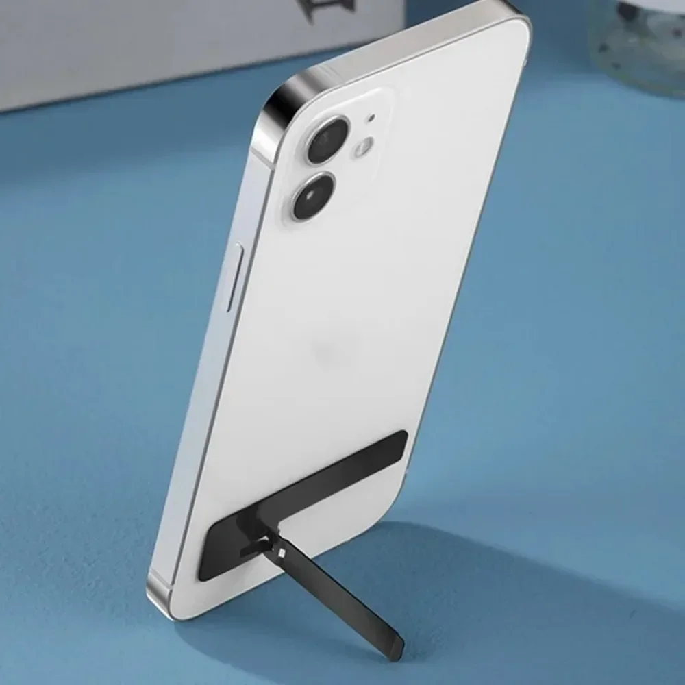 Set of 2 Ultra-Thin Metal Folding Phone Kickstands - Universal Desktop Holder
