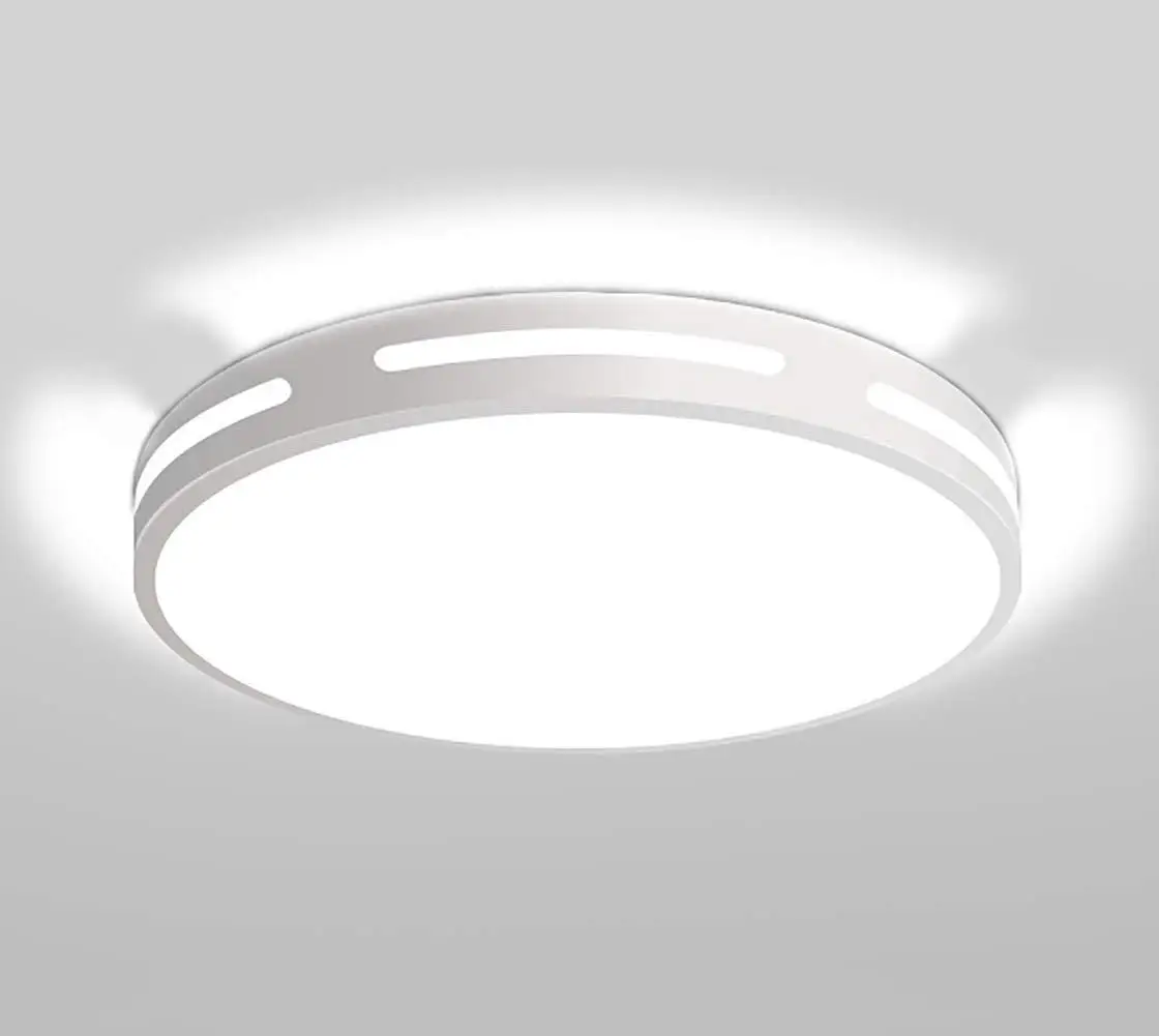 

LED Ceiling Lights,18W Modern Flush Mount Lighting Fixture Round Hollow, 9 Inch Cool White Ceiling Lamp for Room (6500K)
