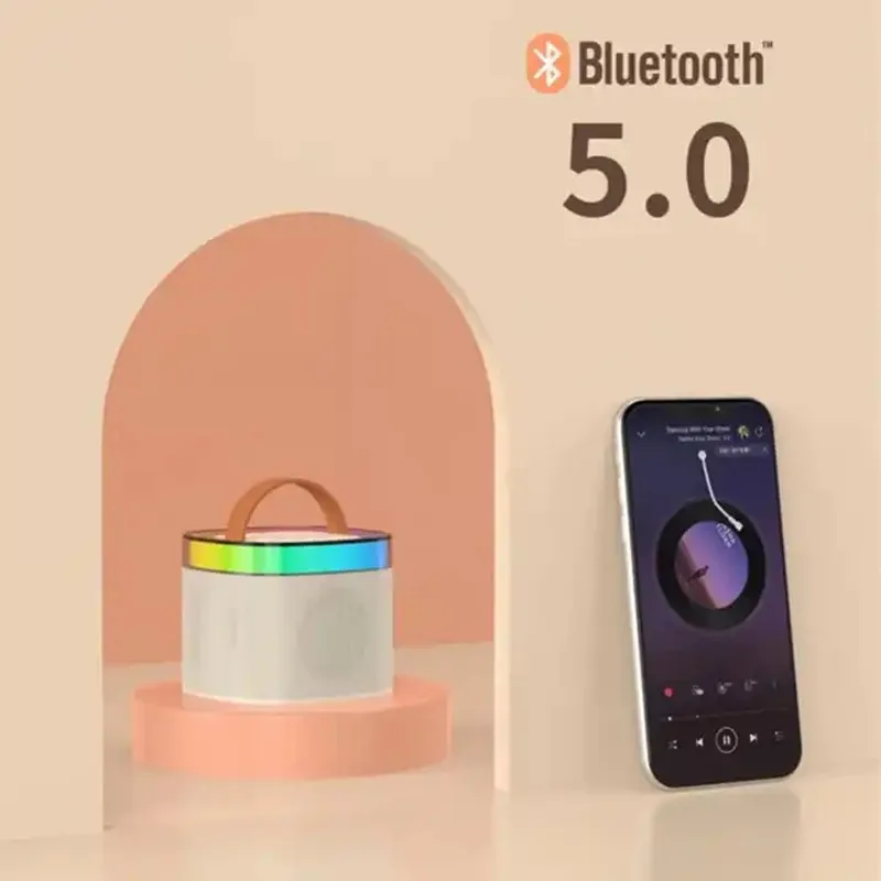 Karaoke Wireless Bluetooth Speaker K13 Portable Multi functional Bass Children's Karaoke Bluetooth Speaker with Microphone RGB 4