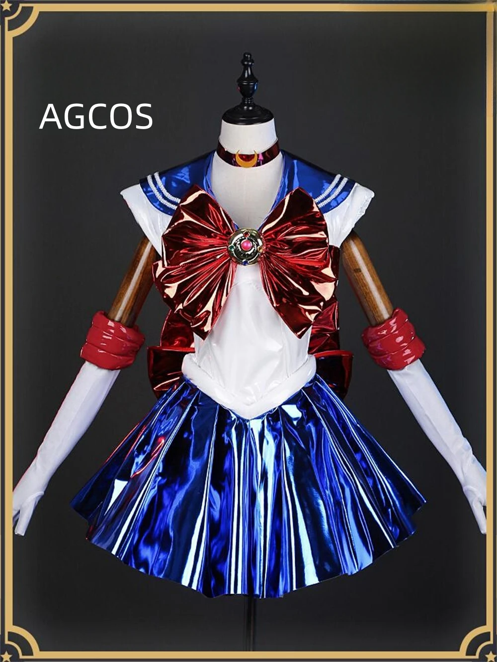 

AGCOS Sailor Moon Tsukino Usagi 30th Anniversary Cosplay Costume Princess Serenity Combats Dress Anime Roleplay Sexy Uniforms