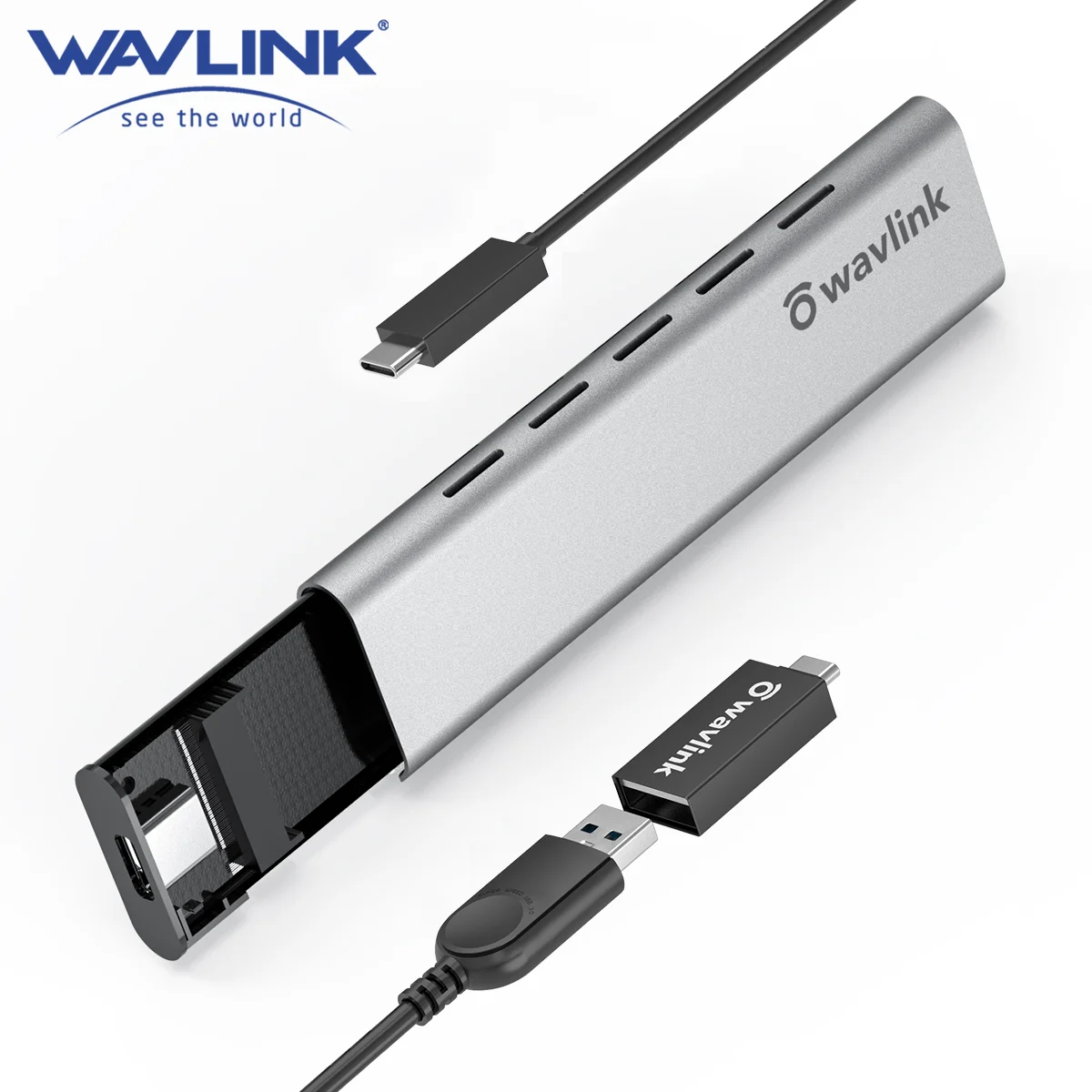 Wavlink M2 SSD Case M.2 to USB 3.1 Gen 2 NVMe SSD Enclosure