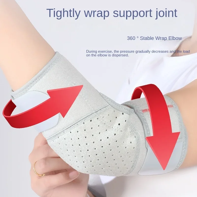 Elbow arm support strap, adjustable elbow sleeve, breathable perforated elbow protection strap, tennis golf ball elbow support