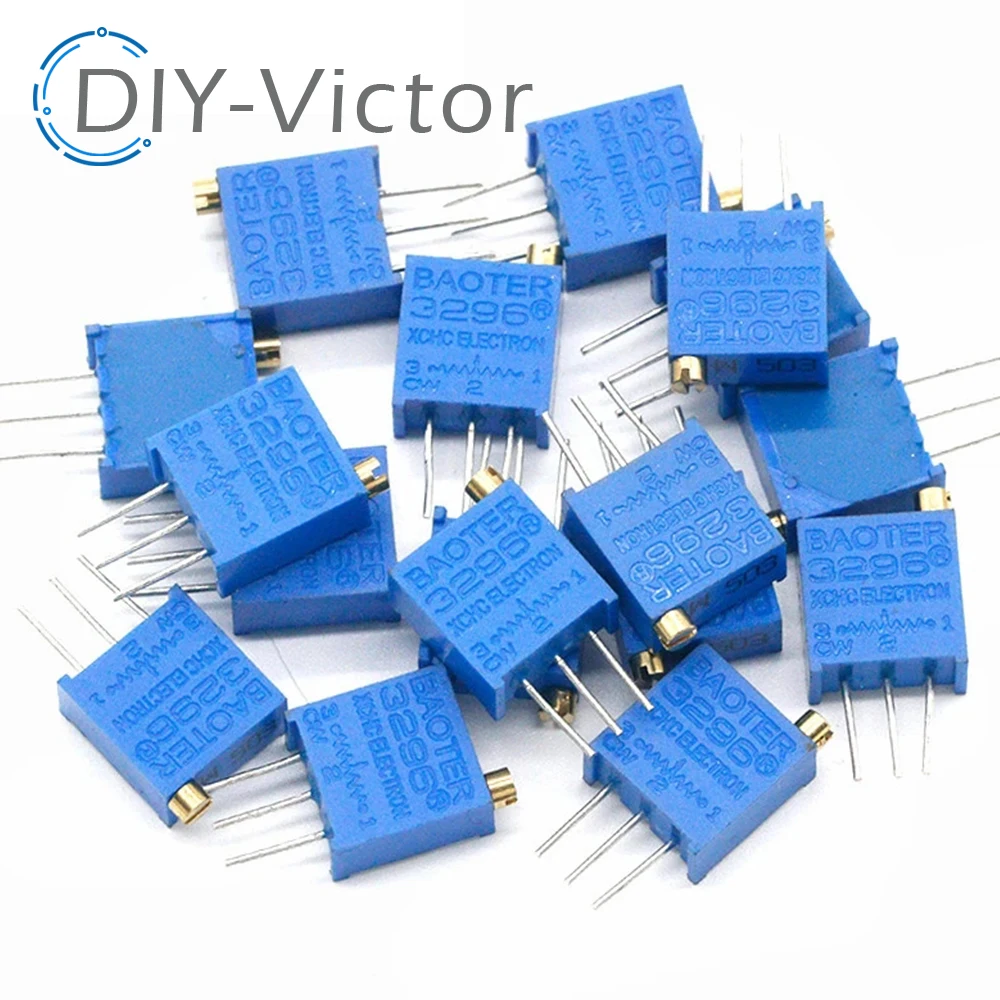 Potenziometro HALJIA 3296W - Regolazione Multigiro Da 100 Ohm A 1M Ohm