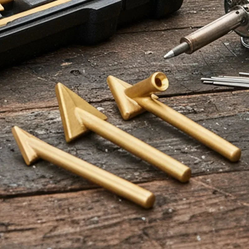 Car Bumper Plastic Repair Tool Kit Electric Soldering Iron Leveling Tip Welding Triangle Copper Head for Auto Bumper Maintenance