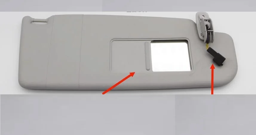 For VW Polo 2002 2003 2004 2005 2006 2007 2008 2009 2010 Interior Sunvisor With Mirror Front visor assembly Car accessories