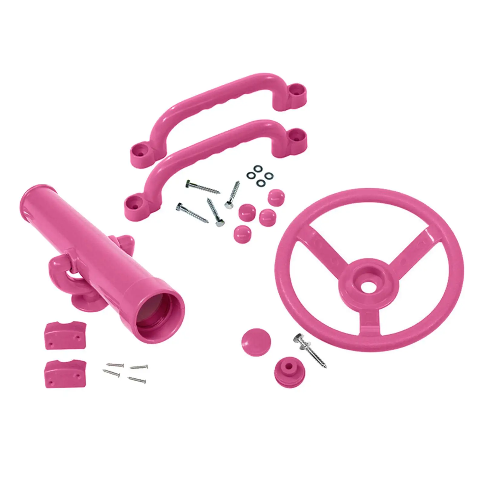 Playground Accessories Pirate Telescope Steering Wheel Handle Bars Pink Set Valentines Day Gifts for Kids for Playhouse Parts