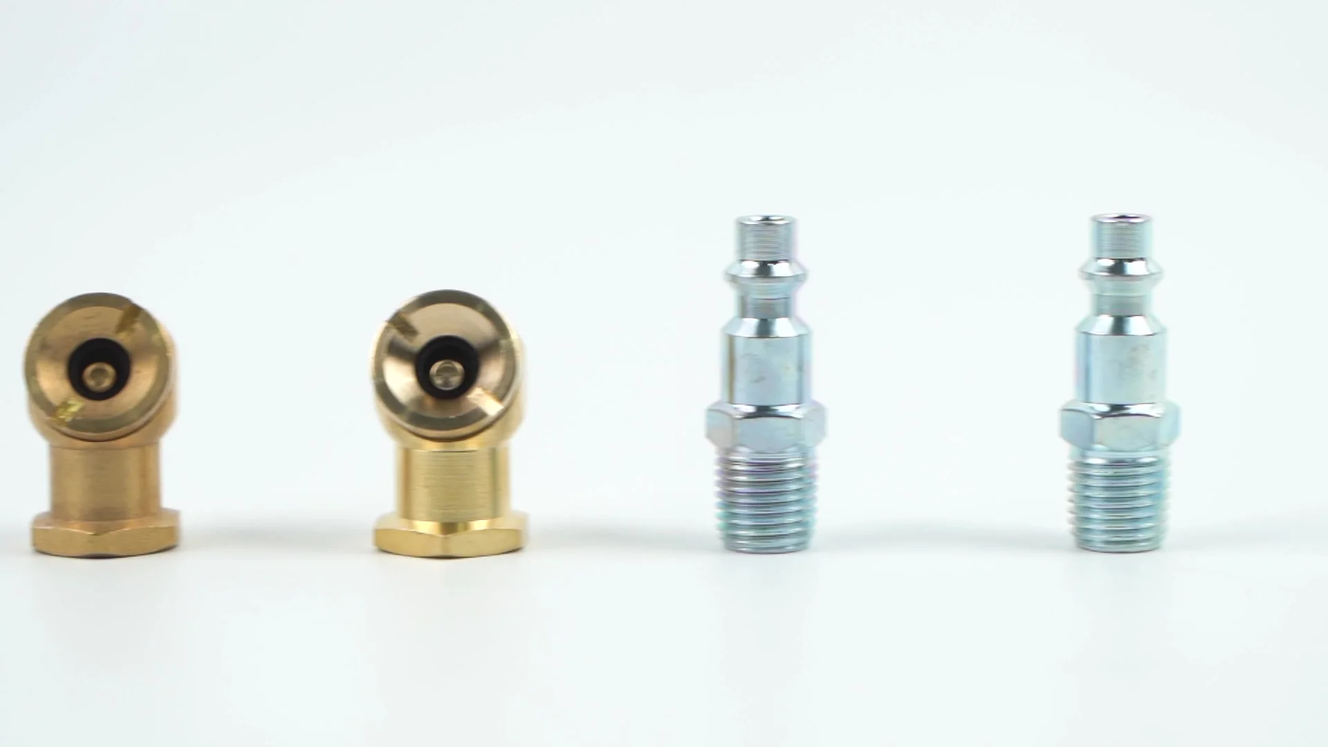 Closed Ball 5-Piece Brass S For Tires - 1/4 NPT Closed Ball Inflators With Quick Connectors Air Chuck