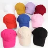 Trendy Streetwear Hip Hop Worn Hole Face Cap For Women Men Orange Purple Letter Summer Snapback Cap 2