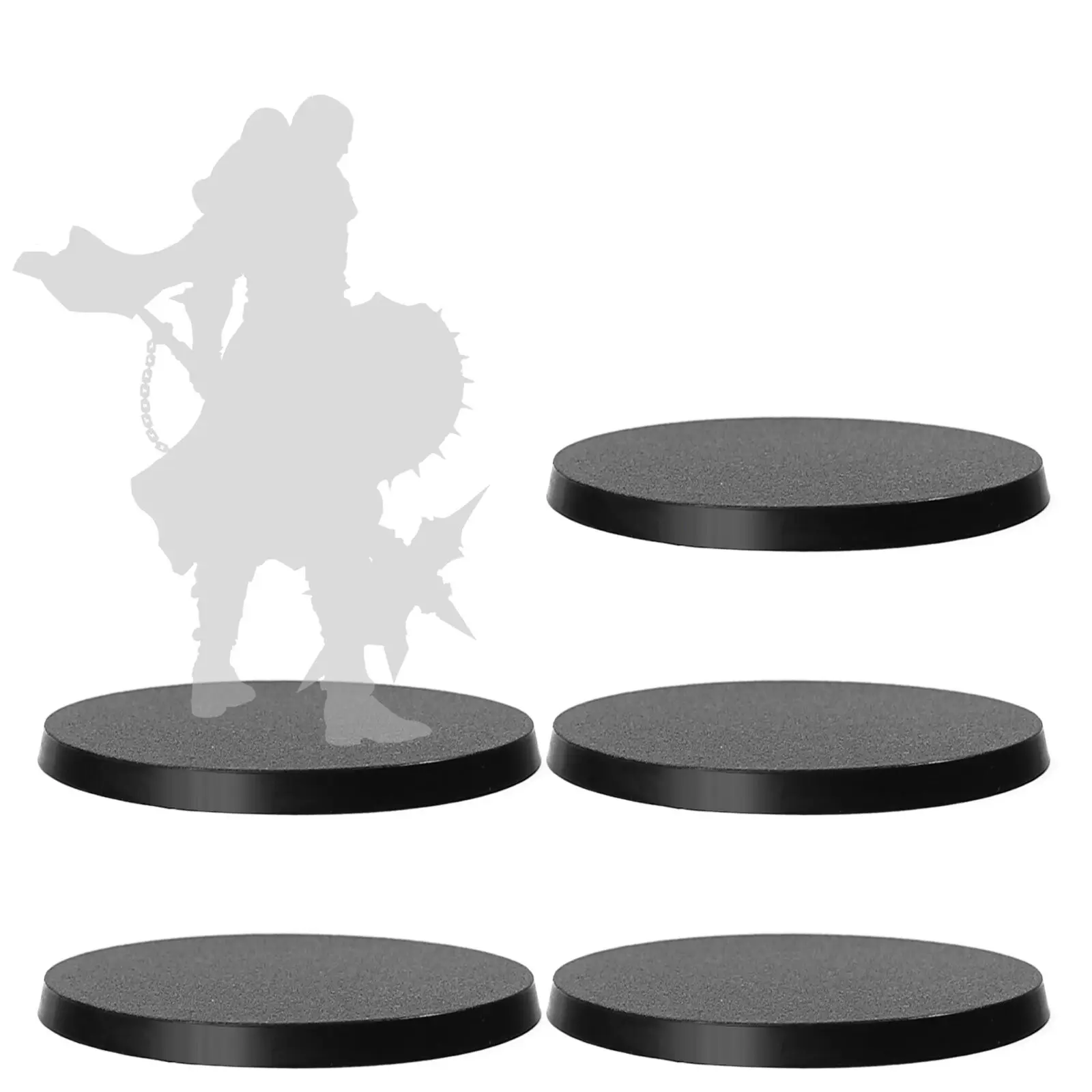 Evemodel 60pcs 60mm Round Bases – ABS Plastic Bases For Warhammer & Tabletop Wargames