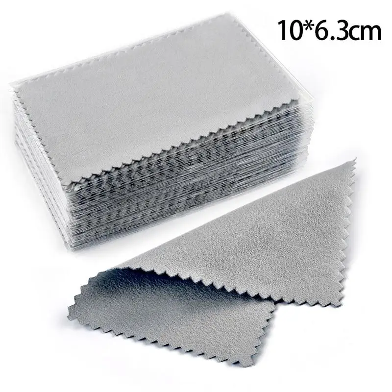Silverware & Jewelry Polishing Cloth - Soft Cleaning Wipes, 50-Pack