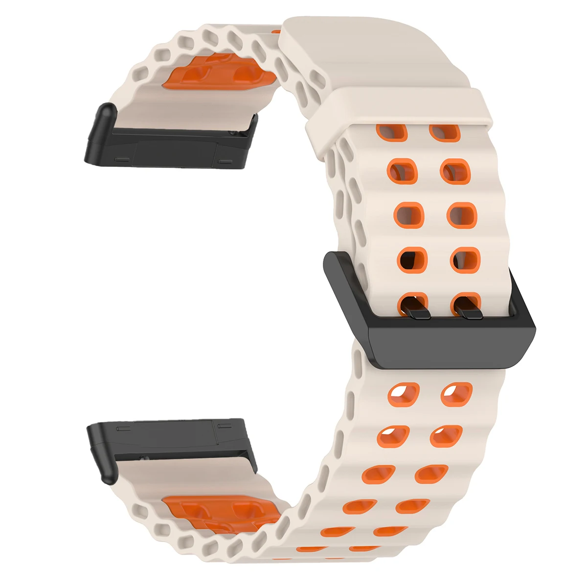 Marine Two-Tone Silicone Ocean Band - Breathable Sport Bracelet