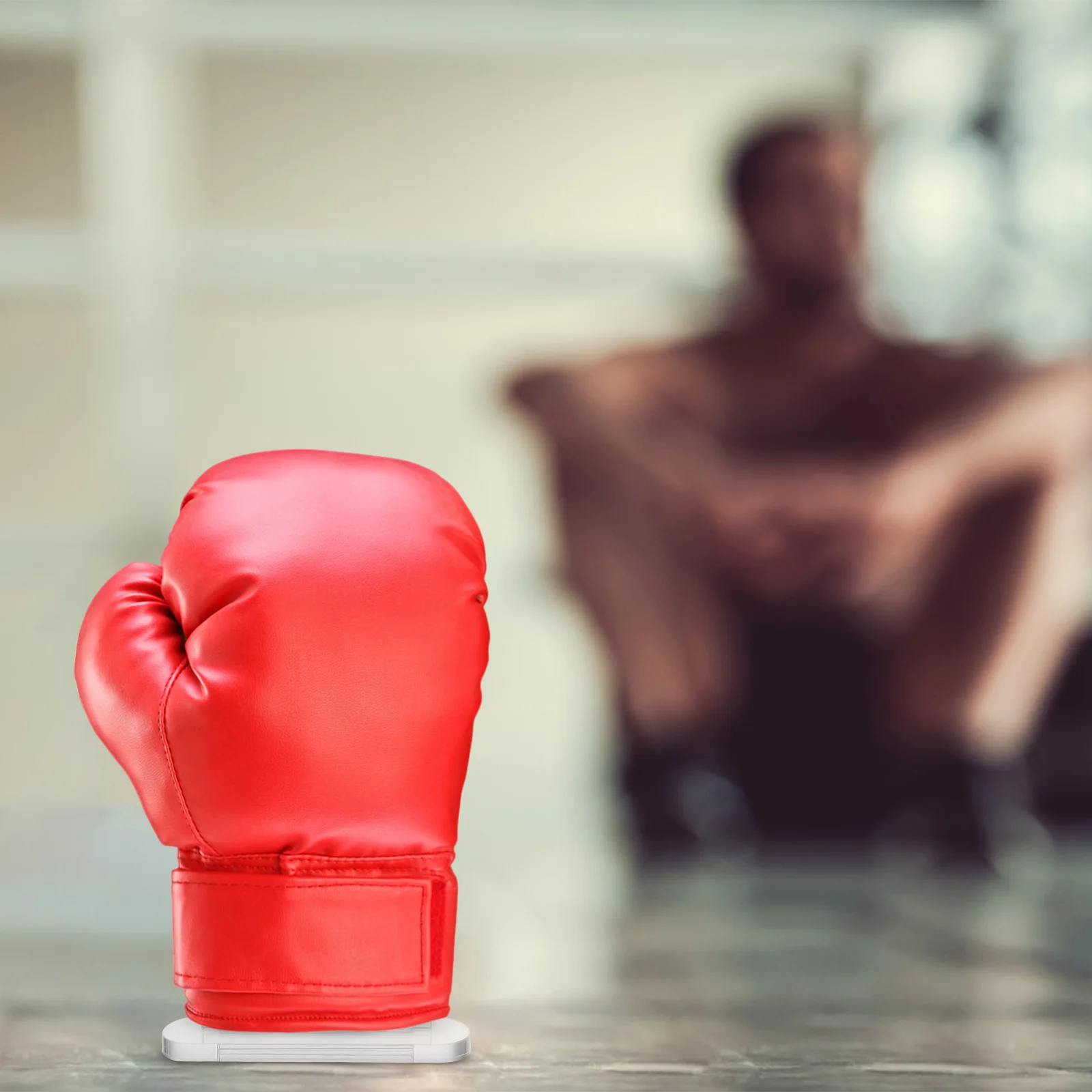 Boxing Gloves Display Stand Bracket Case for Holder Stands Supplies Simple Showcase