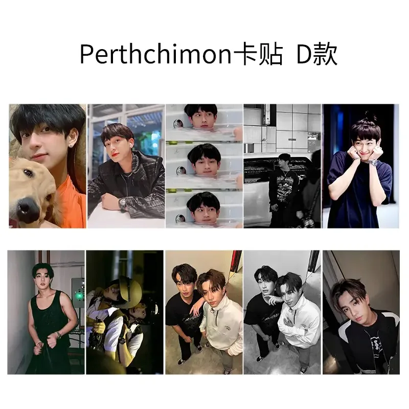 Perthchimon HD 포스터 카드 스티커, 태국 TV, 위험 로맨스, 드라마 스틸 사진, 버스 식사, 전화 노트북, DIY 장식, 10 개/세트