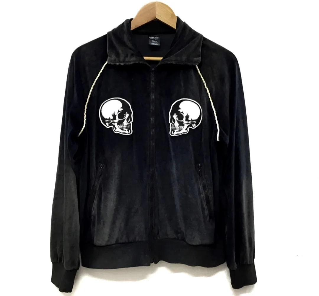 ジャケット・アウター HAIGHT New School Skull Velour Jacket HAIGHT New School Skull Velour Jacket