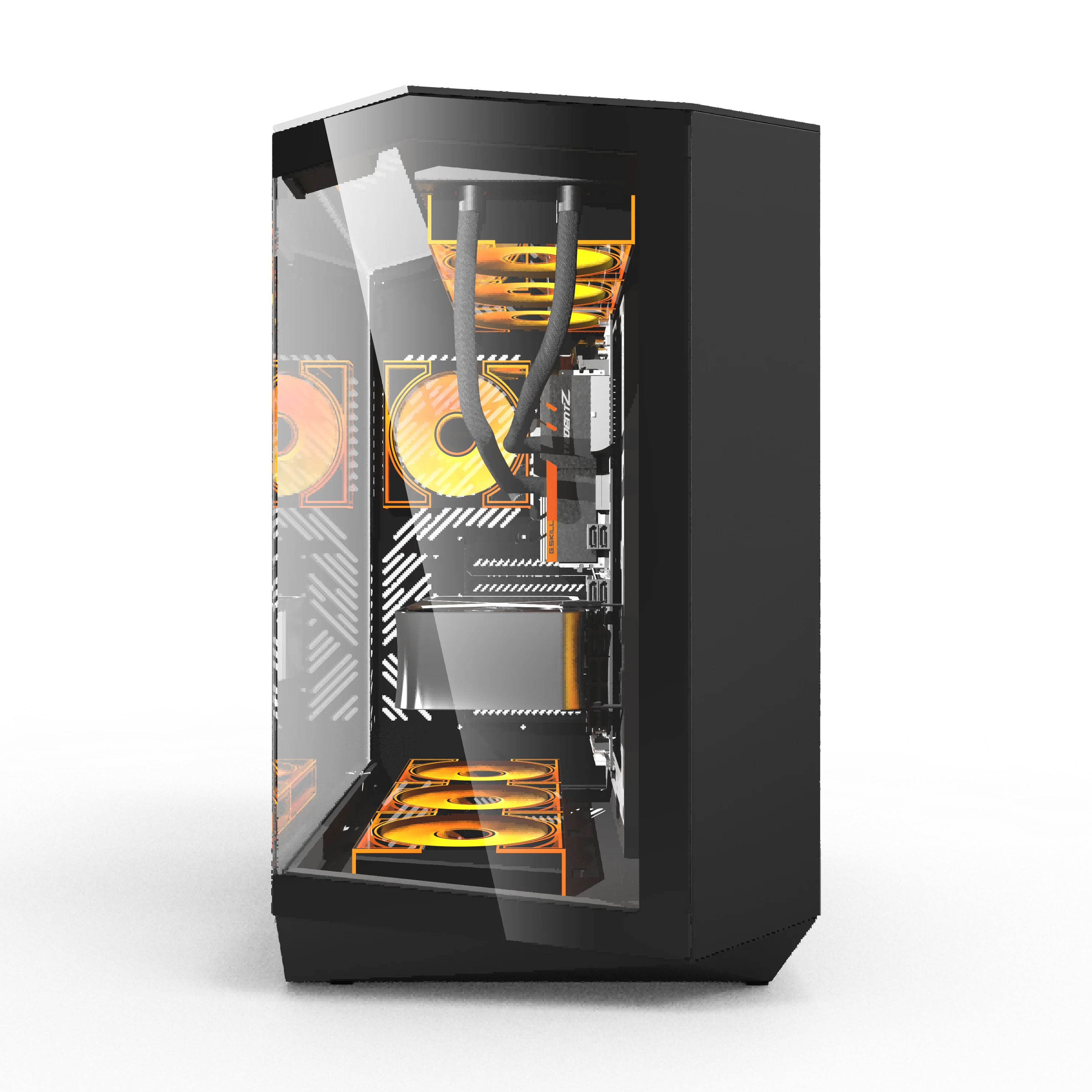 Darkflash DY470 PC Case ATX Gaming Desktop Computer With 4