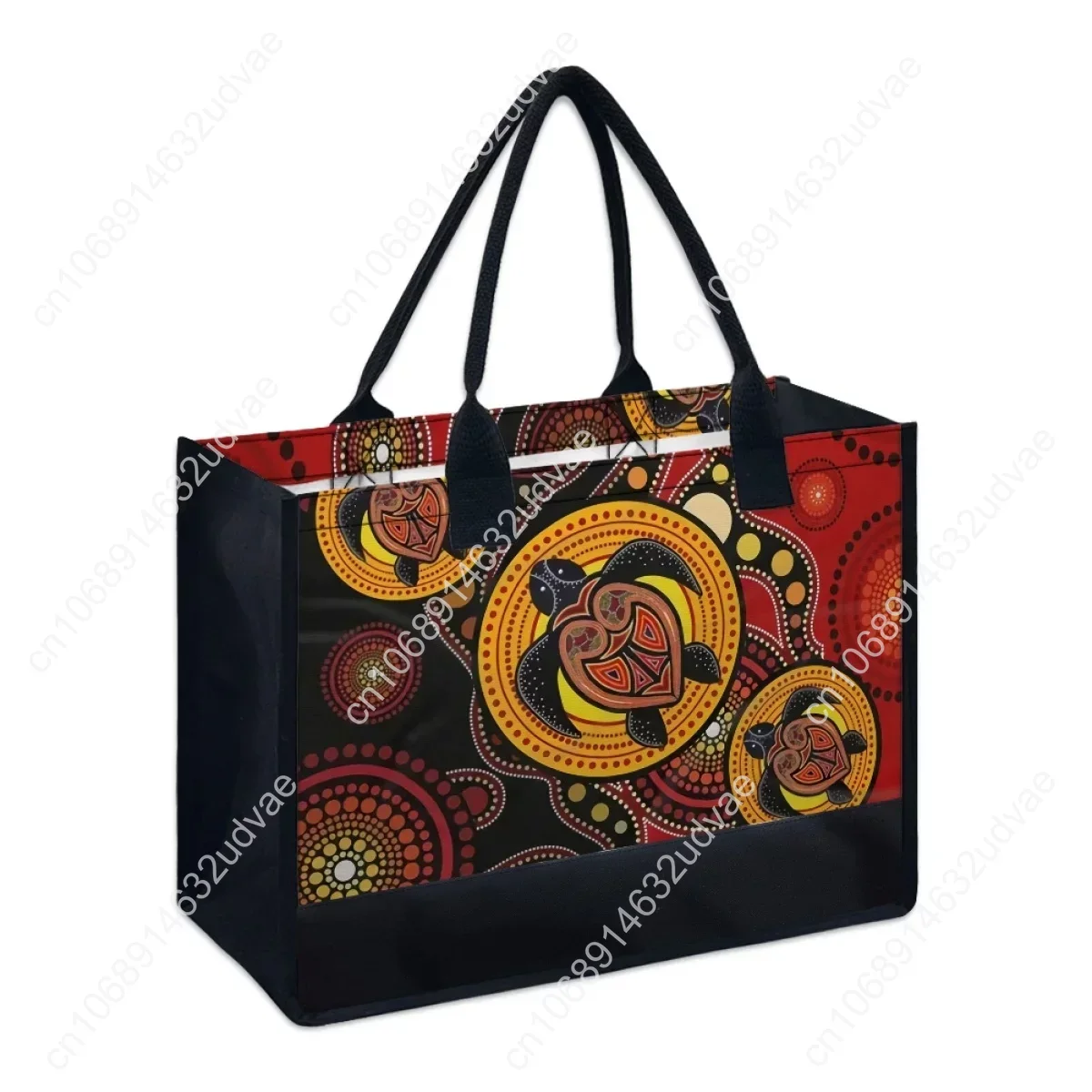 Aboriginal Australia Indigenous Turtles Pattern Totes for Women High Quality Vintage Handle Shoulder Bag Wedding Handbags 2023