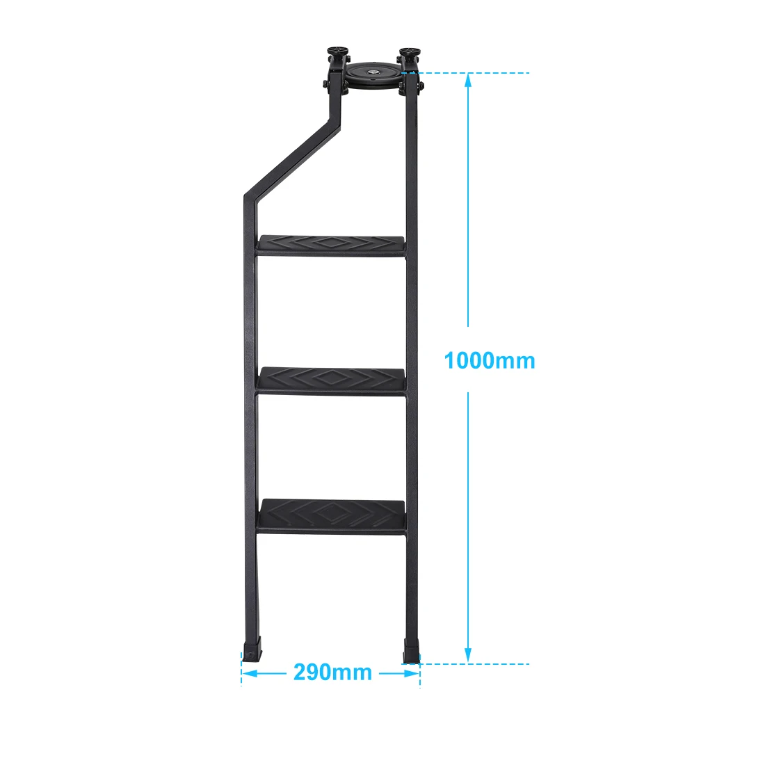 Universal Tailgate Ladder For Pickup Truck Car Rear Door Ladder Tailgate Folding Ladder Auxiliary Ladder 100cm