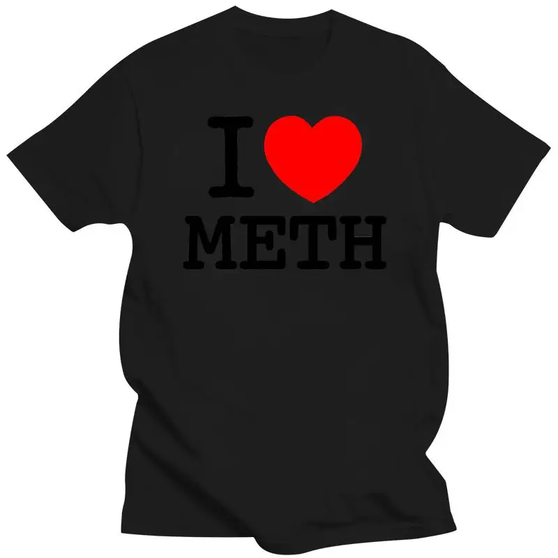 

Новая футболка с надписью «I Love Meth», забавная футболка NY с лекарственными препаратами, с высокими кристаллами, Необычная футболка с индивидуальным принтом, забавная футболка в стиле хип-хоп, Лидер продаж 2021