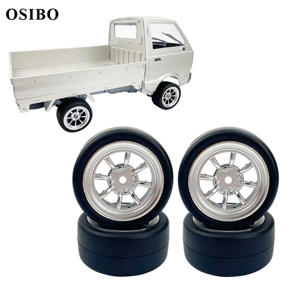55mm 1/10 Scale Rubber Tires & Wheel Rims - Anti-Skid Wheels For WPL D12 RC Model Car Parts - View #8