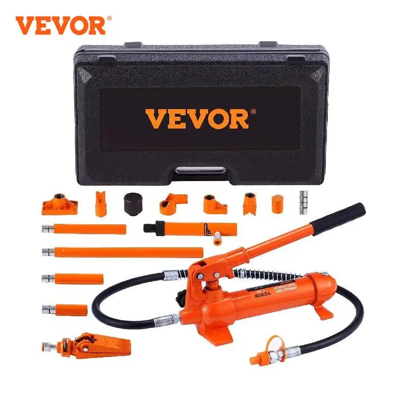 Vevor 4/10/12/20 Ton Power Hydraulische Cilinder Jack Autobody Frame Reparatie Tool Kit Automotive Truck Lifting Jack zware Apparatuur