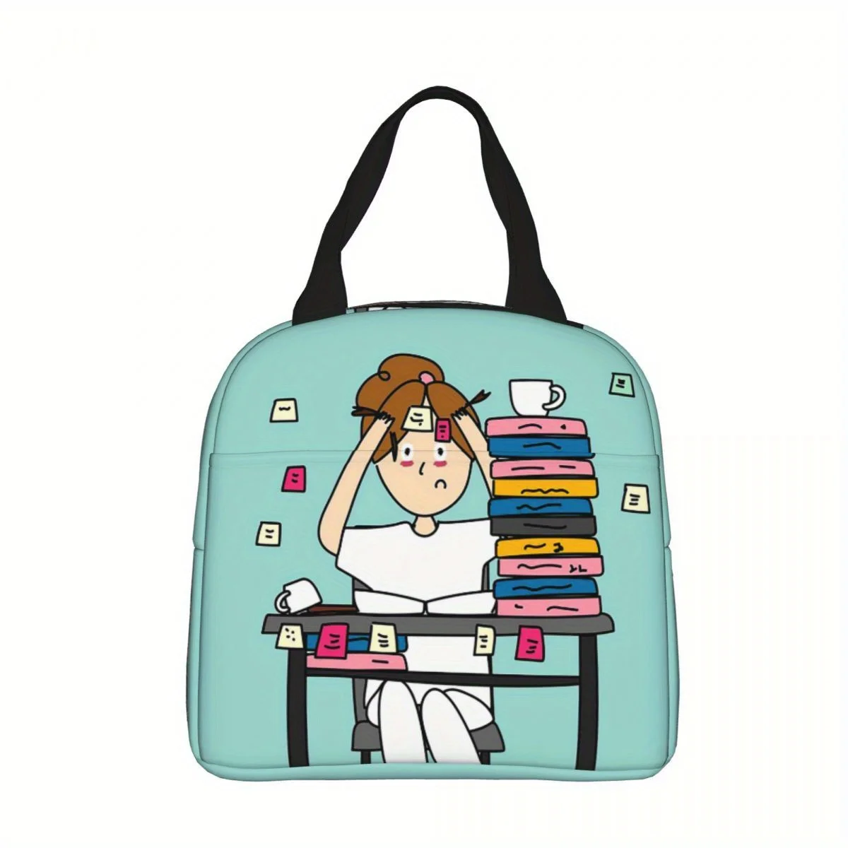 1PC 의사 간호사 도시락 가방 여성 휴대용 쿨러 보온 도시락 피크닉 보관 식품 도시락 상자, 식품과 접촉하지 않음