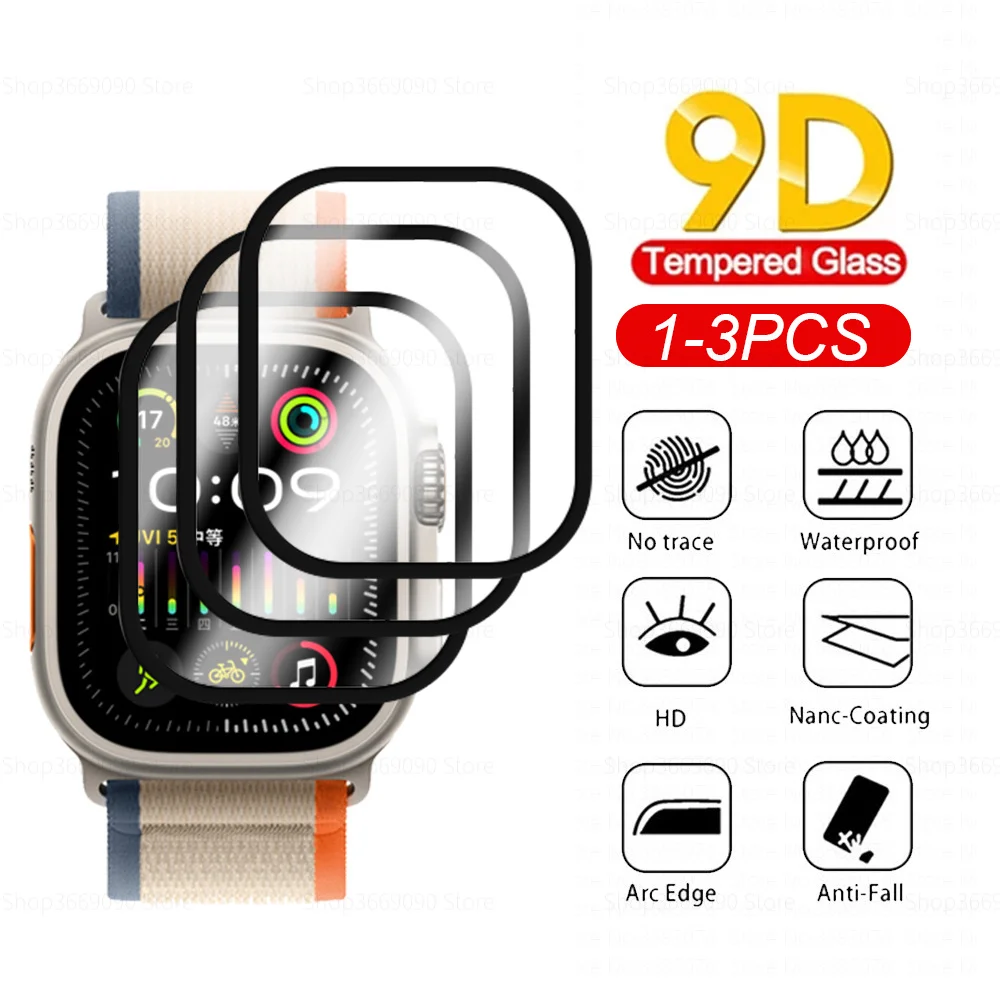Pellicola Salvaschermo Da 1-3 Pezzi Per Apple Watch Series 9 Series9 Smart Watch Pellicola Protettiva In Vetro Hd In Fibra Morbida Per Apple Watch Ult