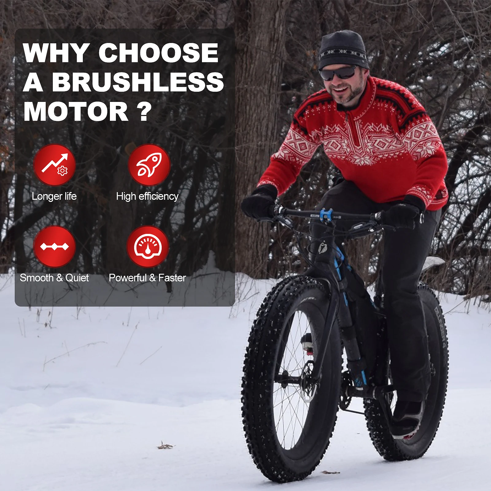 BAFANG 750W E-bike Conversion Kit ebike motor kit-Rear Hub Motor Drive for 20" Snow/Beach Fat Bikes-Upgrade Your MTB Cruiser Foldable Bike